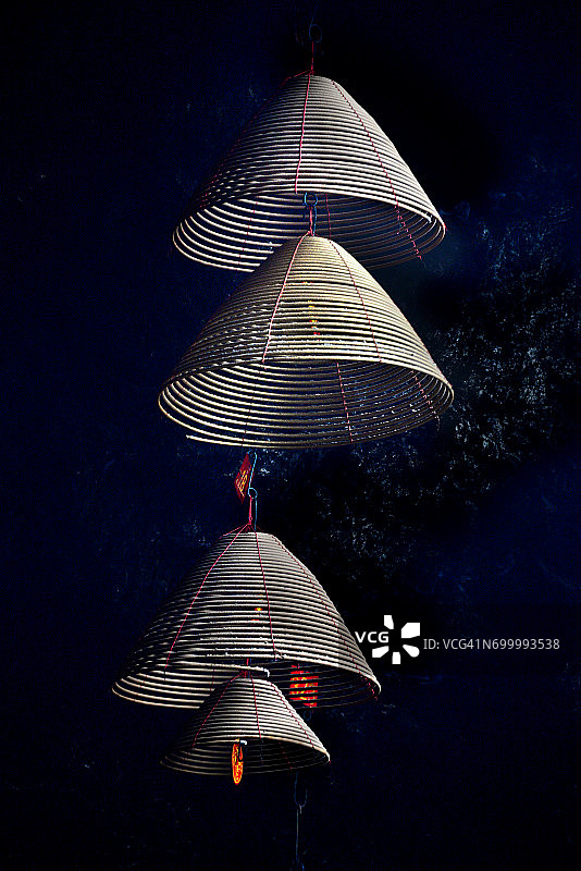 中式线香盘绕图案图片素材