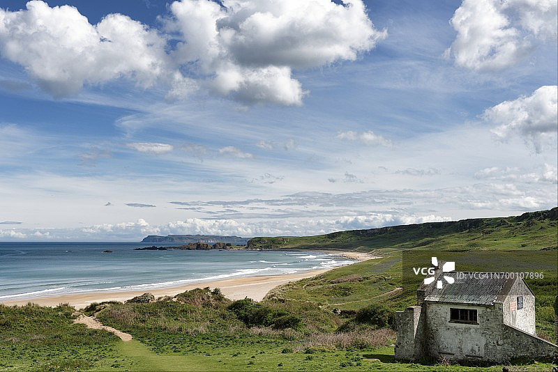 北爱尔兰的白园湾图片素材