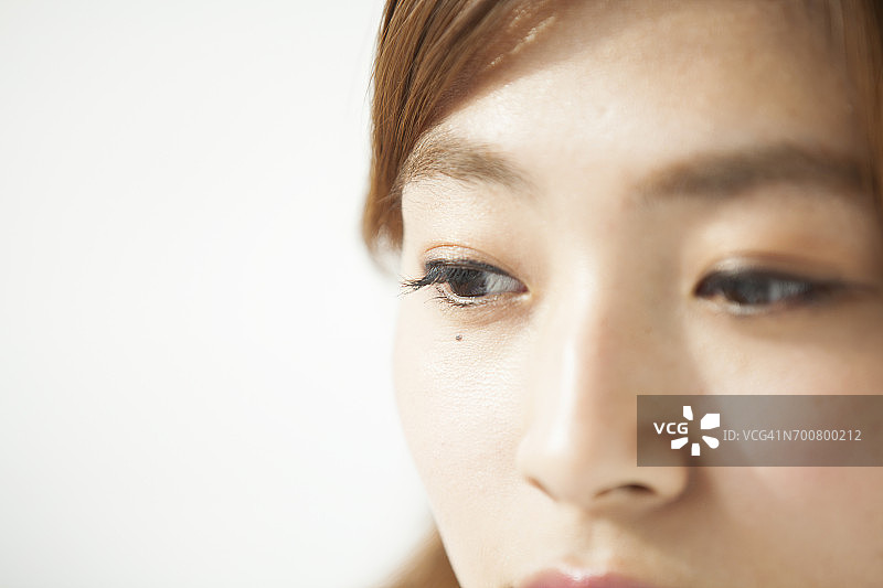 女人面部特写图片素材
