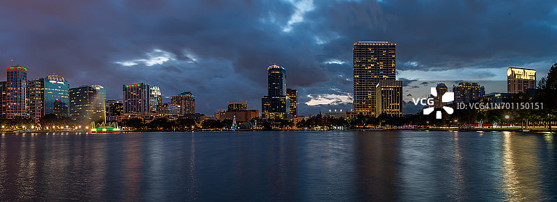 奥兰多天际线与地标图片素材
