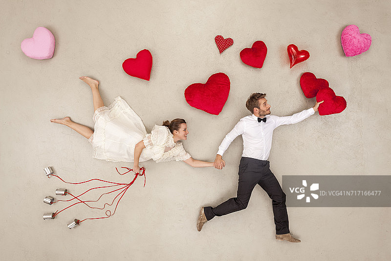 新娘夫妇度蜜月图片素材