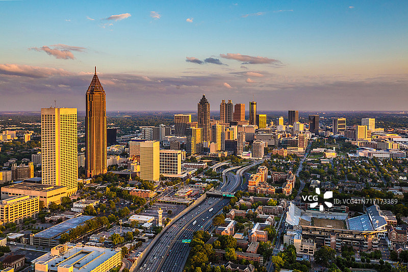 佐治亚州亚特兰大市中心图片素材