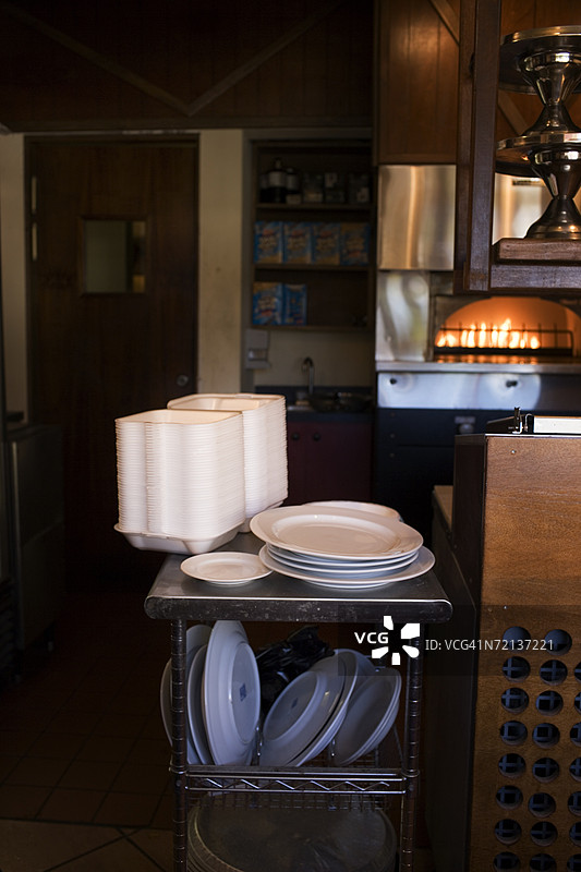 餐厅厨房内部图片素材