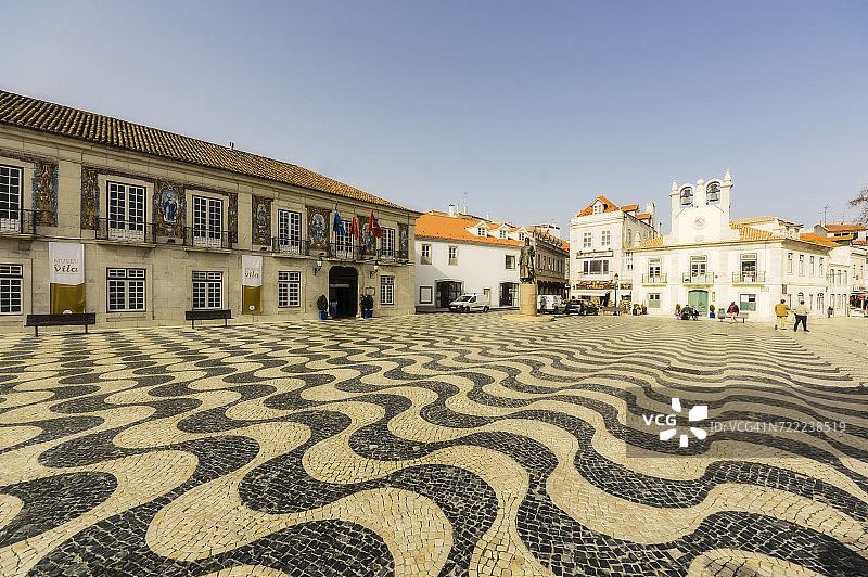 葡萄牙卡斯卡伊斯城镇广场图片素材