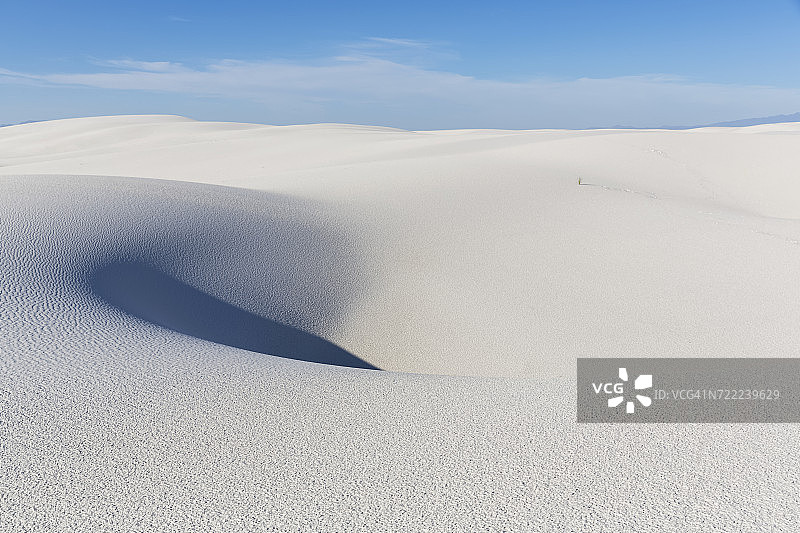 美国新墨西哥州奇瓦瓦沙漠白沙国家纪念碑，沙漠沙丘图片素材