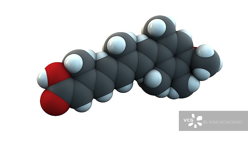 阿维A酸银屑病药物分子图片素材