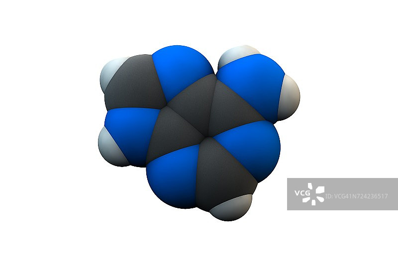 腺嘌呤嘌呤核碱基分子图片素材