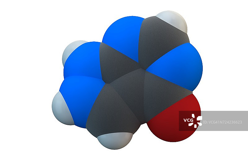 别嘌醇降尿酸药物分子图片素材