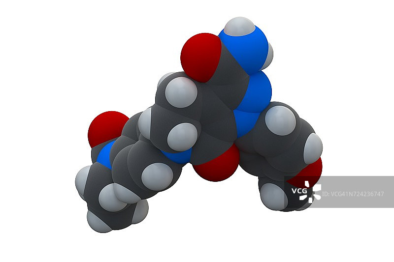 阿哌沙班抗凝药物分子图片素材