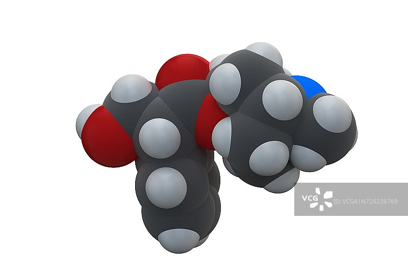 阿托品药物分子图片素材
