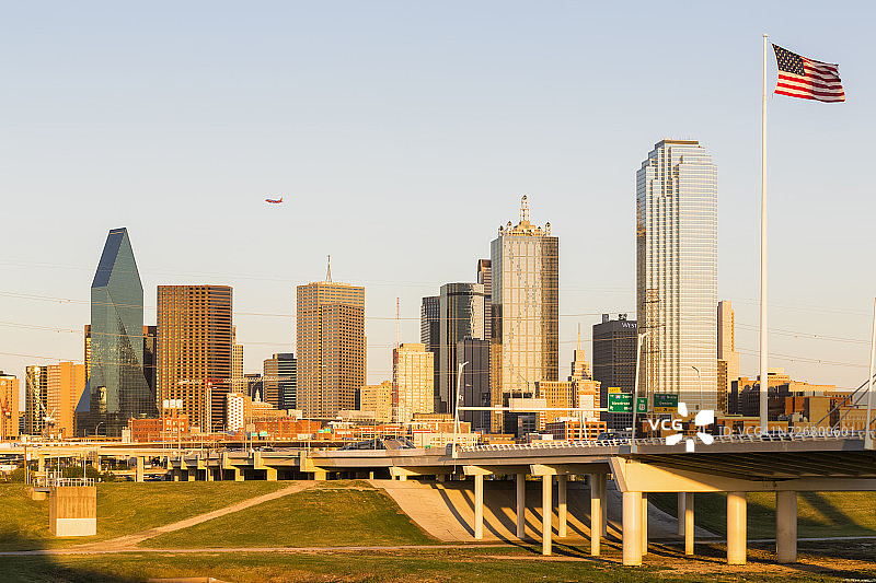 美国德克萨斯州达拉斯天际线图片素材