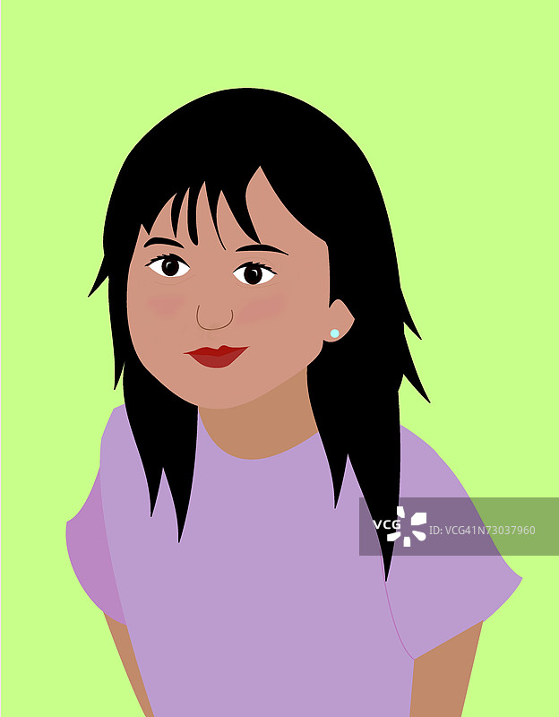 女孩的特写镜头图片素材