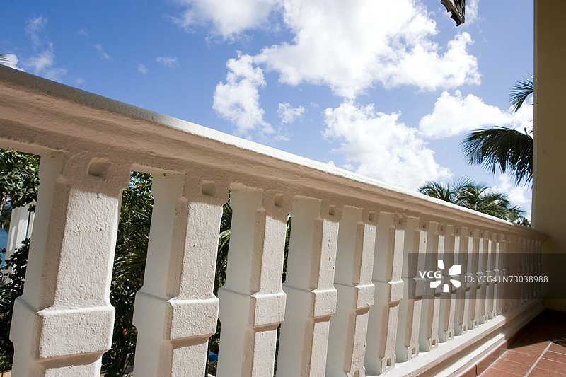 栏杆特写图片素材