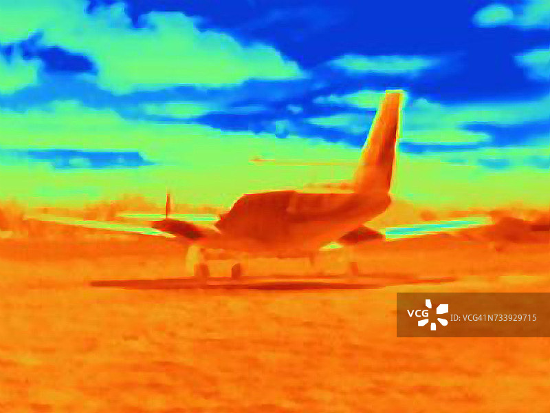 飞机热成像图片素材