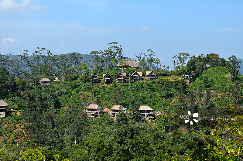 斯里兰卡巴杜勒埃勒的传统房屋图片素材