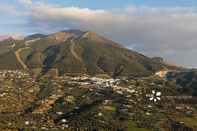 西班牙阿尔考辛和拉马罗马山图片素材