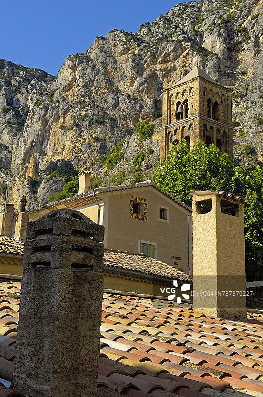 穆斯捷尔-圣玛丽，上普罗旺斯阿尔卑斯省，法国图片素材