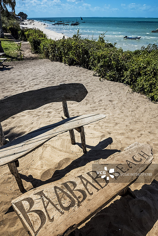 从猴面包树海滩看到的景色图片素材