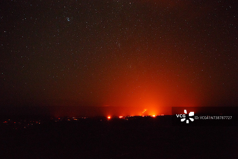 美国夏威夷火山国家公园熔岩地貌图片素材