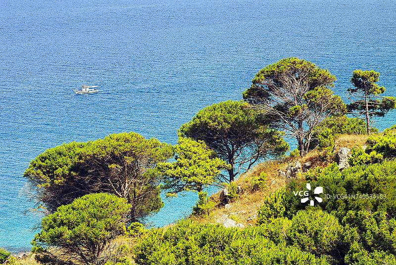 突尼斯塔巴卡海海岸图片素材