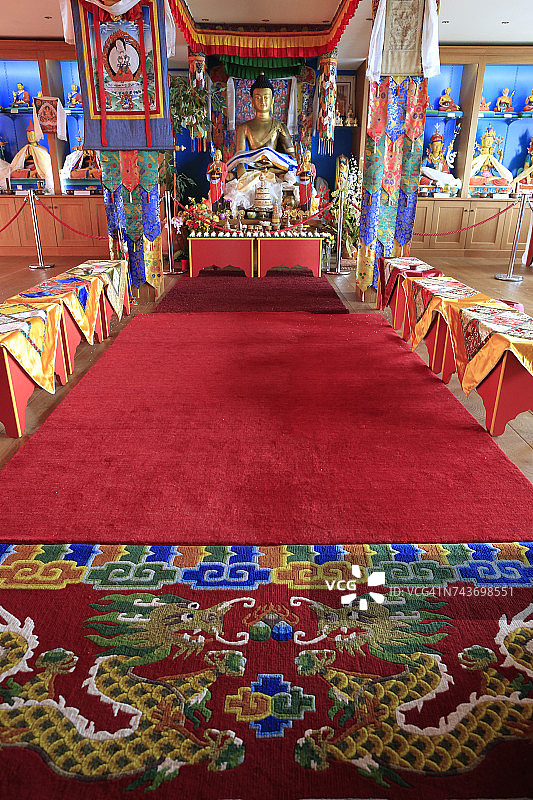谢珠曲科林寺主祭坛佛像（法国）图片素材