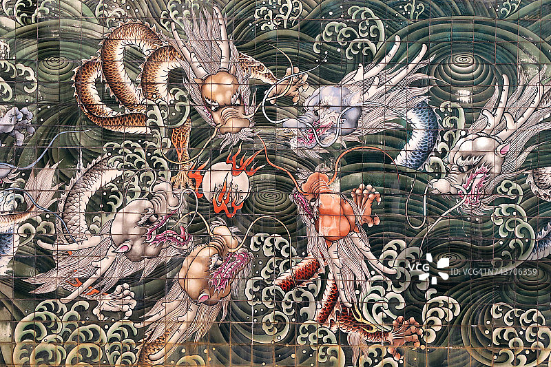 新加坡光明山普觉禅寺的龙图片素材