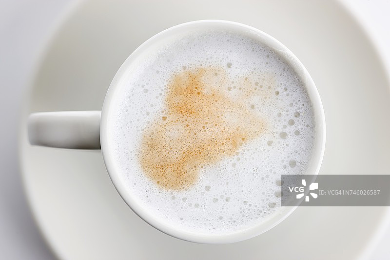 一杯牛奶咖啡图片素材