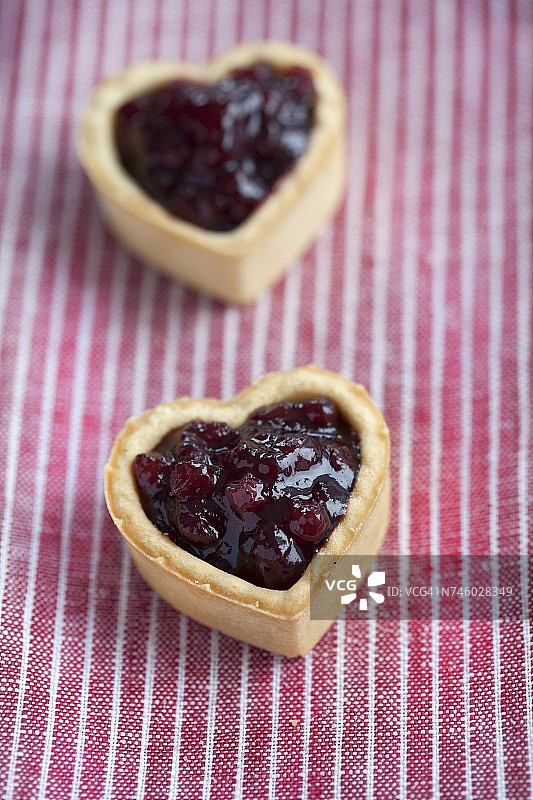 蔓越莓酱心形饼干图片素材