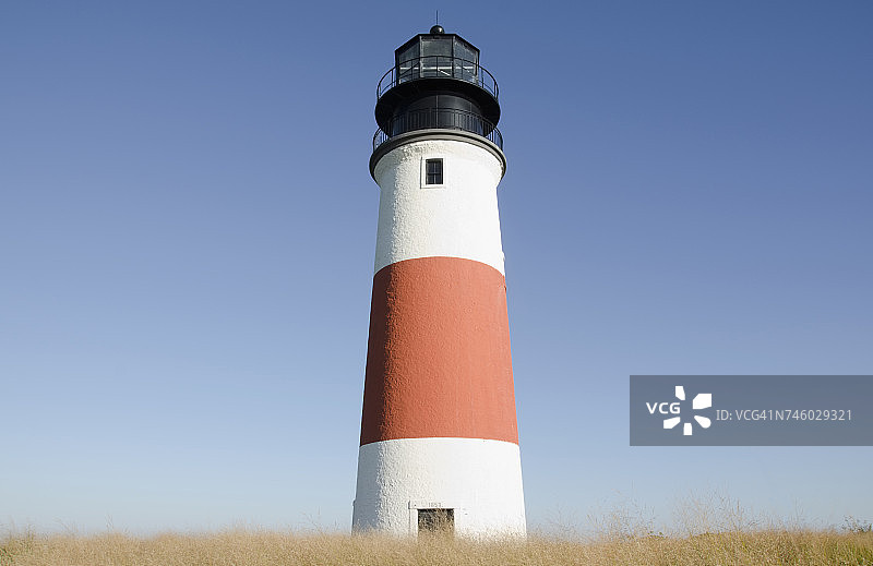 美国马萨诸塞州楠塔基特岛桑卡蒂角灯塔图片素材