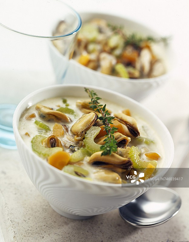 卡尔瓦多斯白兰地贻贝图片素材