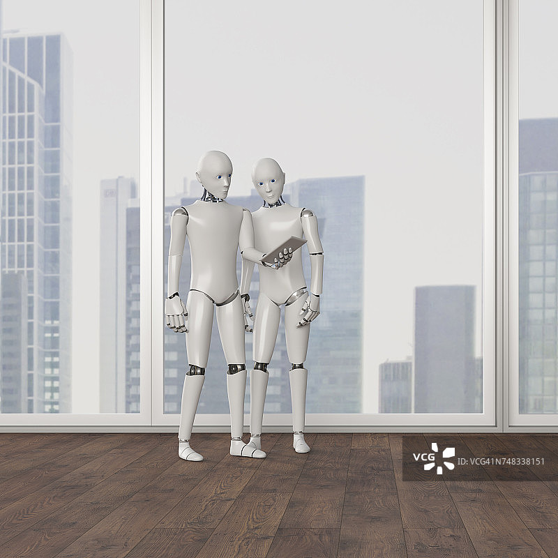 机器人站立图片素材