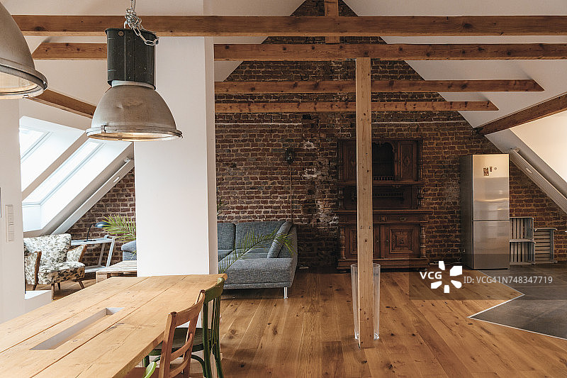 阁楼室内景观图片素材