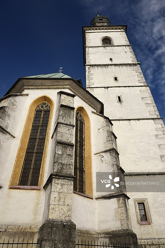 圣雅各伯教堂的白色外观图片素材