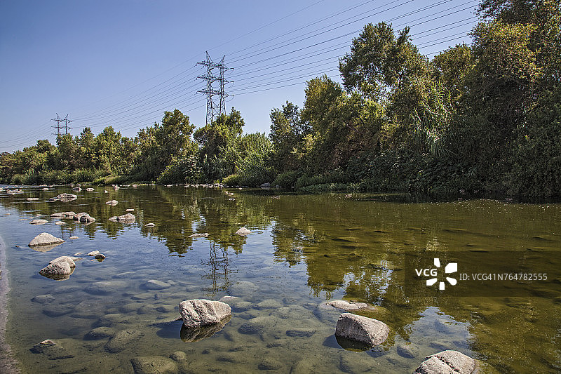 洛杉矶河，格伦代尔海峡图片素材