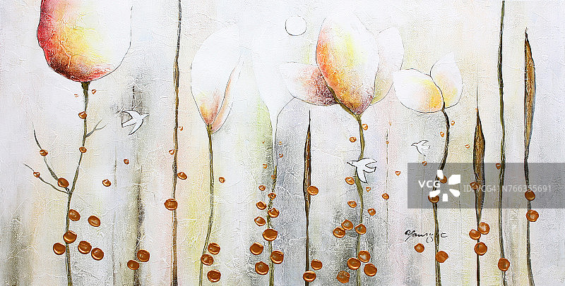 玉兰花插画图片素材