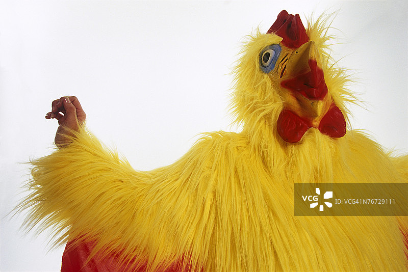 穿鸡形服装的人物图片素材