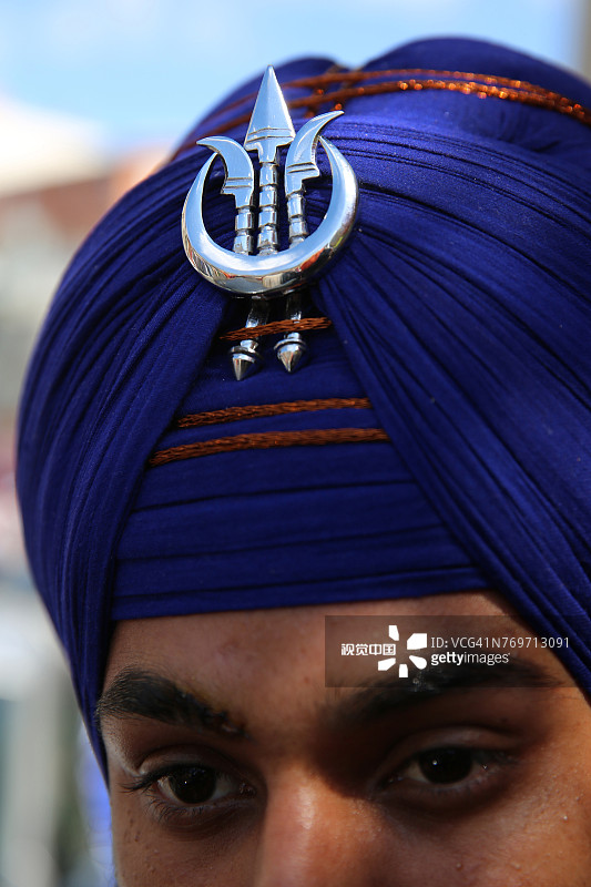 在法国博比尼的锡克教徒图片素材