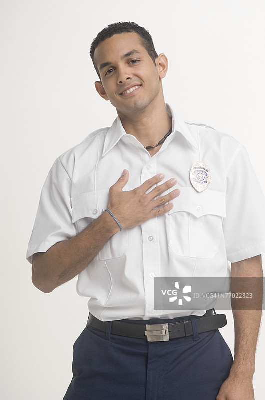 保安人员的肖像图片素材