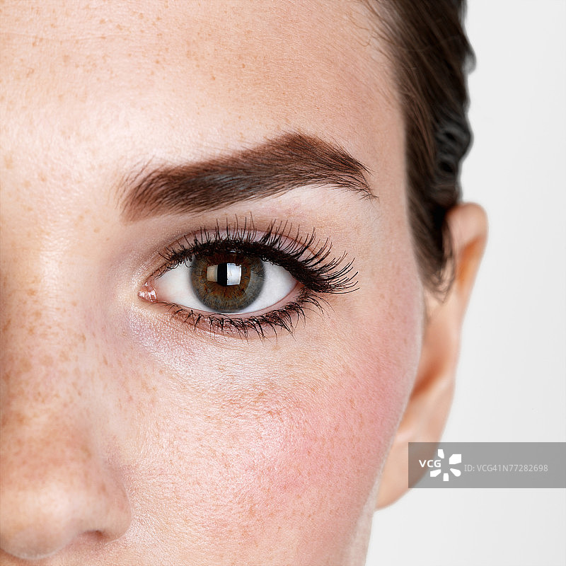 女子眼睛特写图片素材