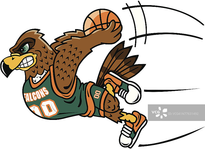 猎隼打篮球图片素材