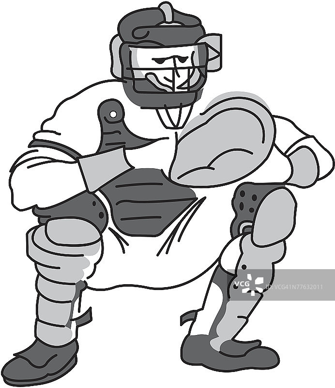 捕手就位图片素材