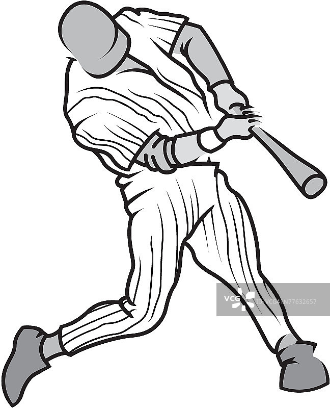 击球手挥棒图片素材