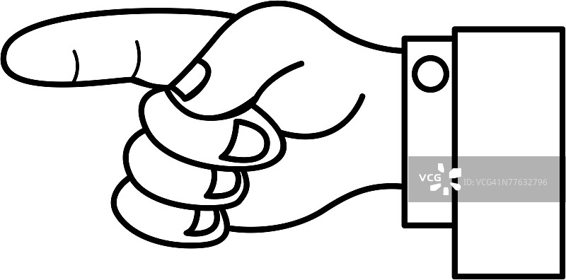 手指指向图片素材