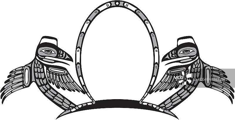 美洲原住民边框图片素材