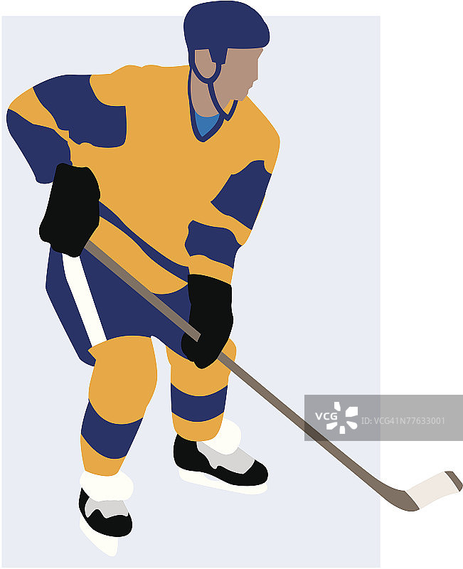 冰上的冰球运动员图片素材