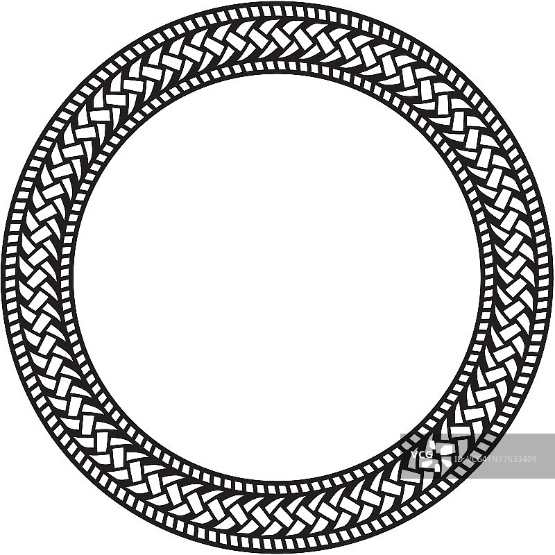 编织图案边框图片素材