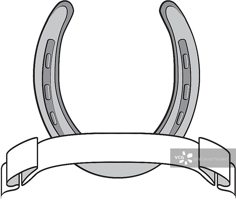 马蹄形徽章图片素材