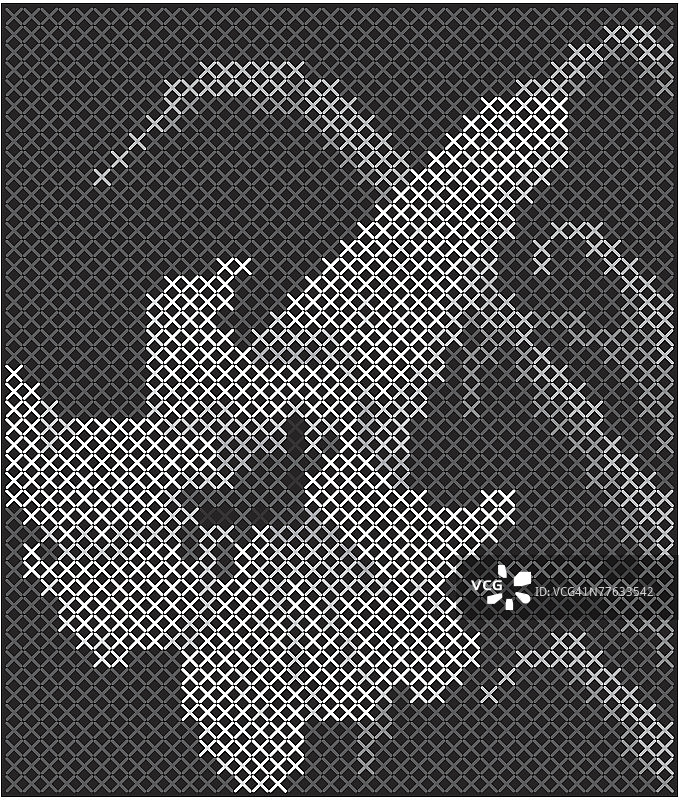 百合花图案绣花图片素材