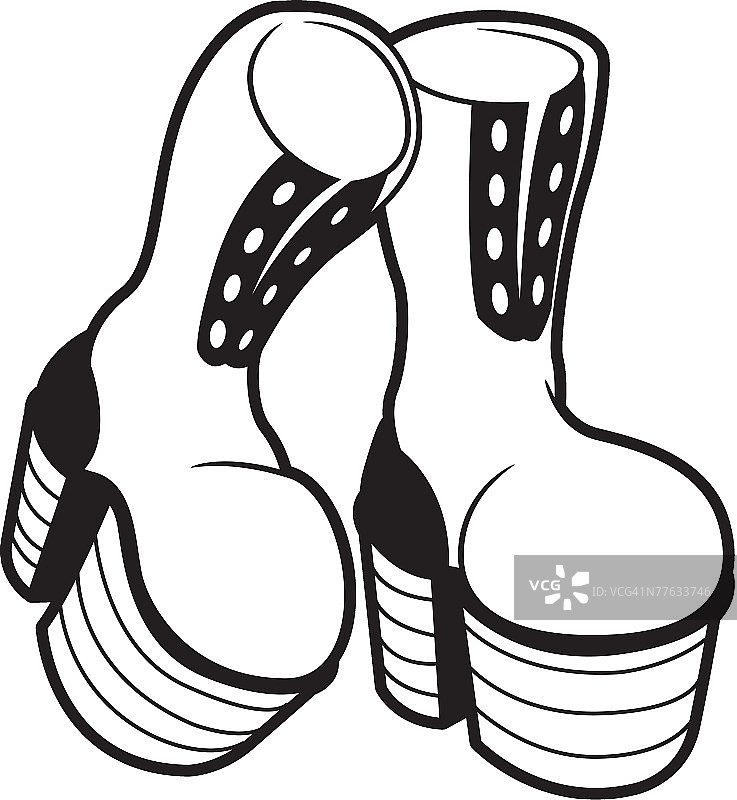 厚底靴图片素材