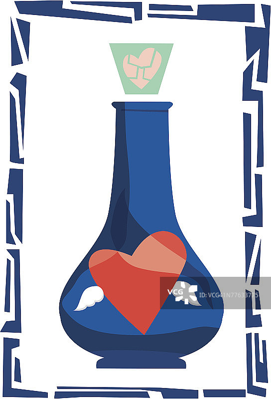 带爱心的爱情药水图片素材